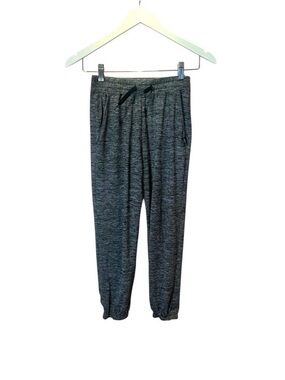 Abercrombie Kids Girl’s Super Soft Grey Space Dye Knit Joggers Size 9/10